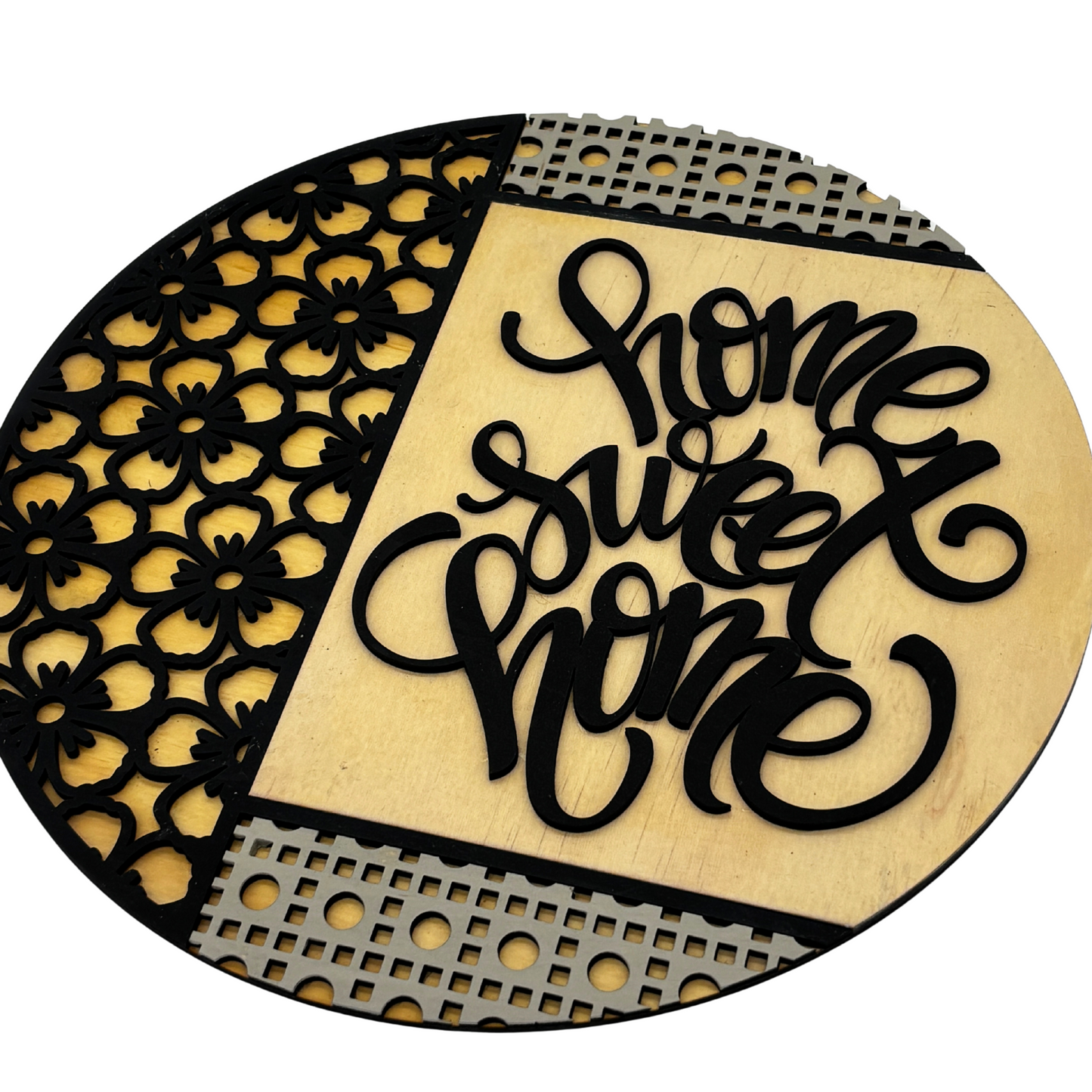 Home Sweet Home Wall Sign – Elegant Wood Sign Decor