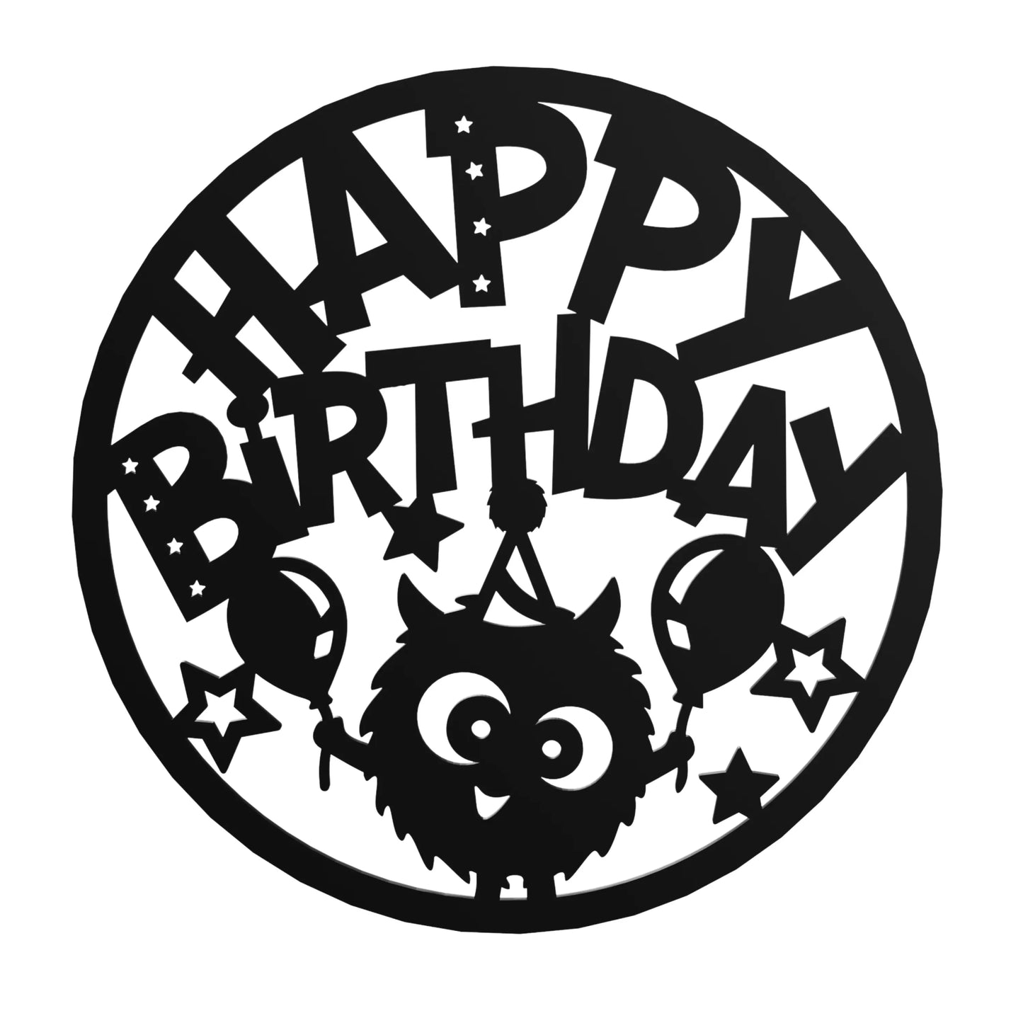happy birthday wooden sign