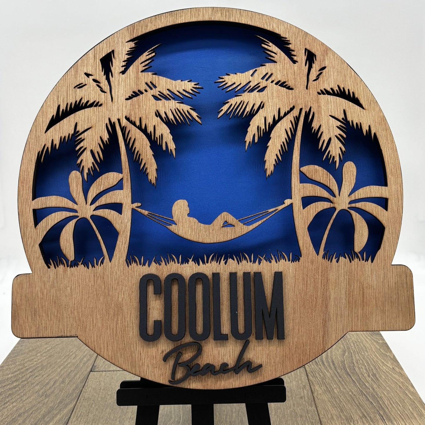 Wooden LED Art Lamp – Coolum Beach