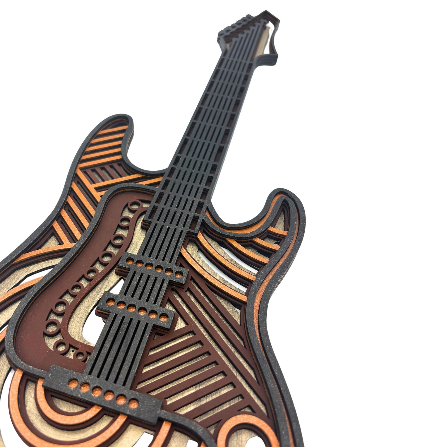 Wooden Guitar Wall Art