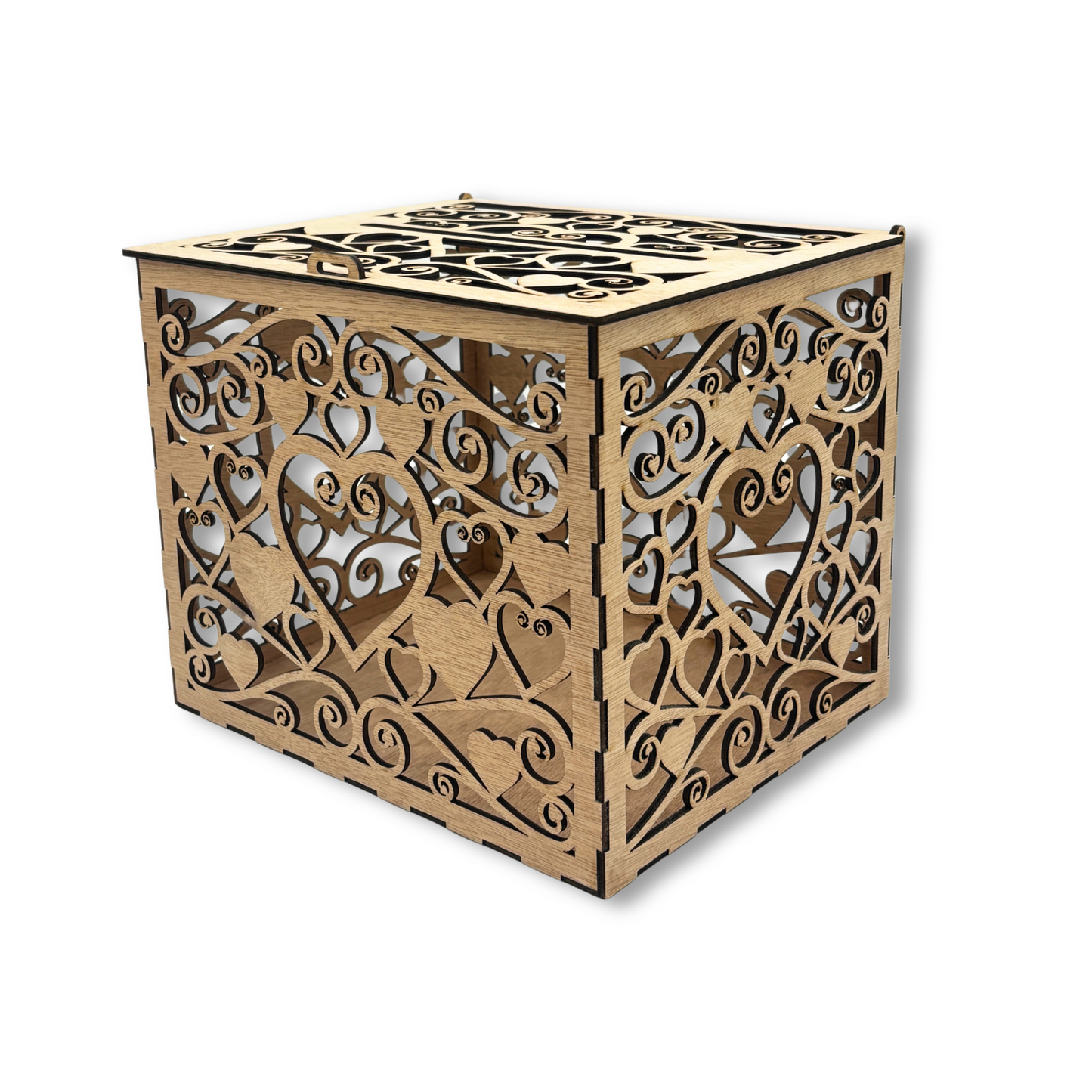 Wooden Wedding Card Box