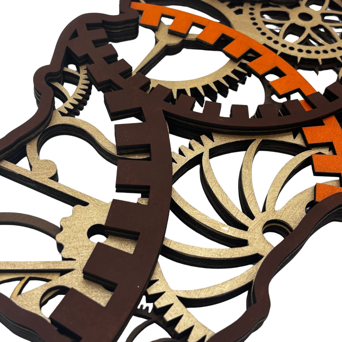 Australia Map – Steampunk Style Layered Wooden Wall Art