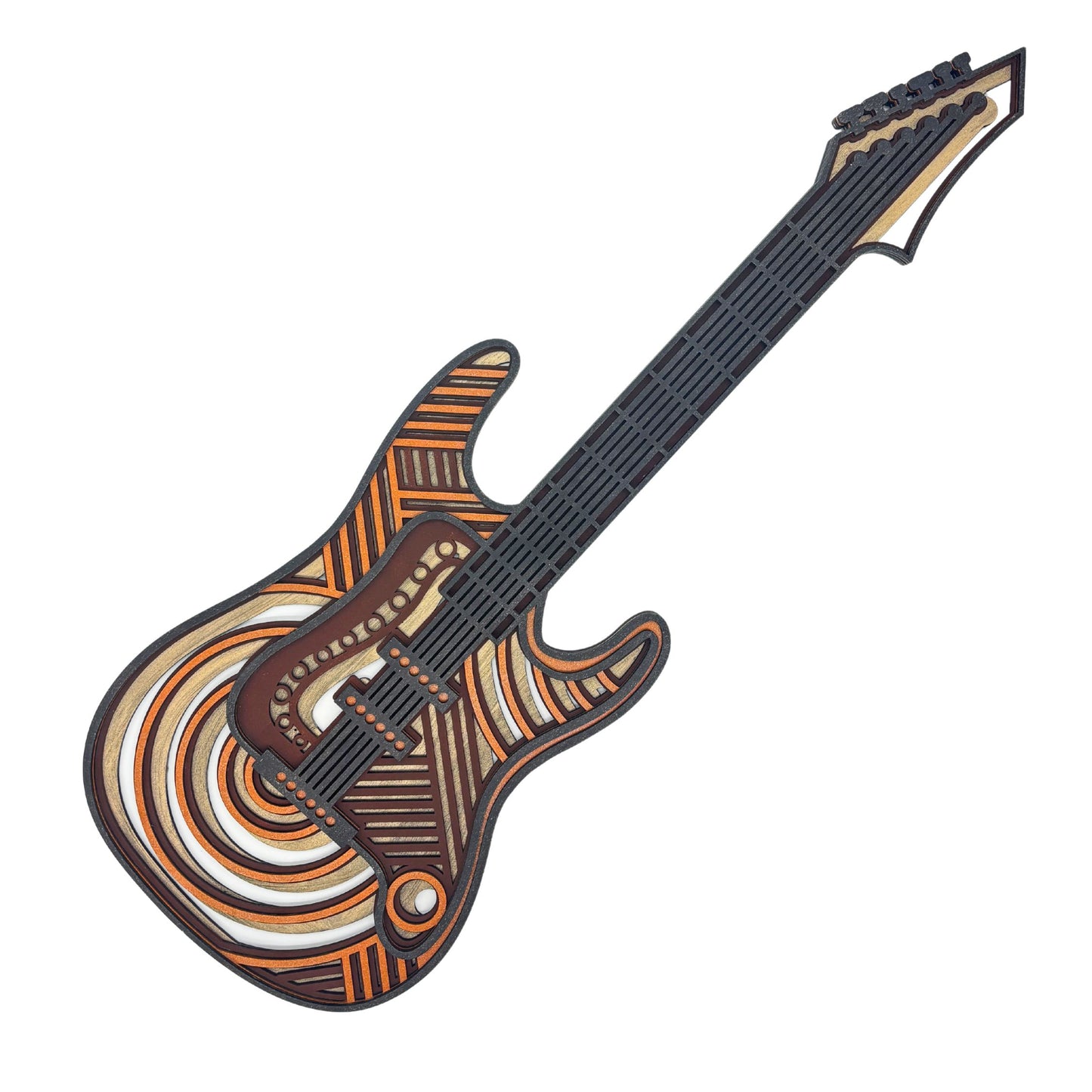 Wooden Guitar Wall Art