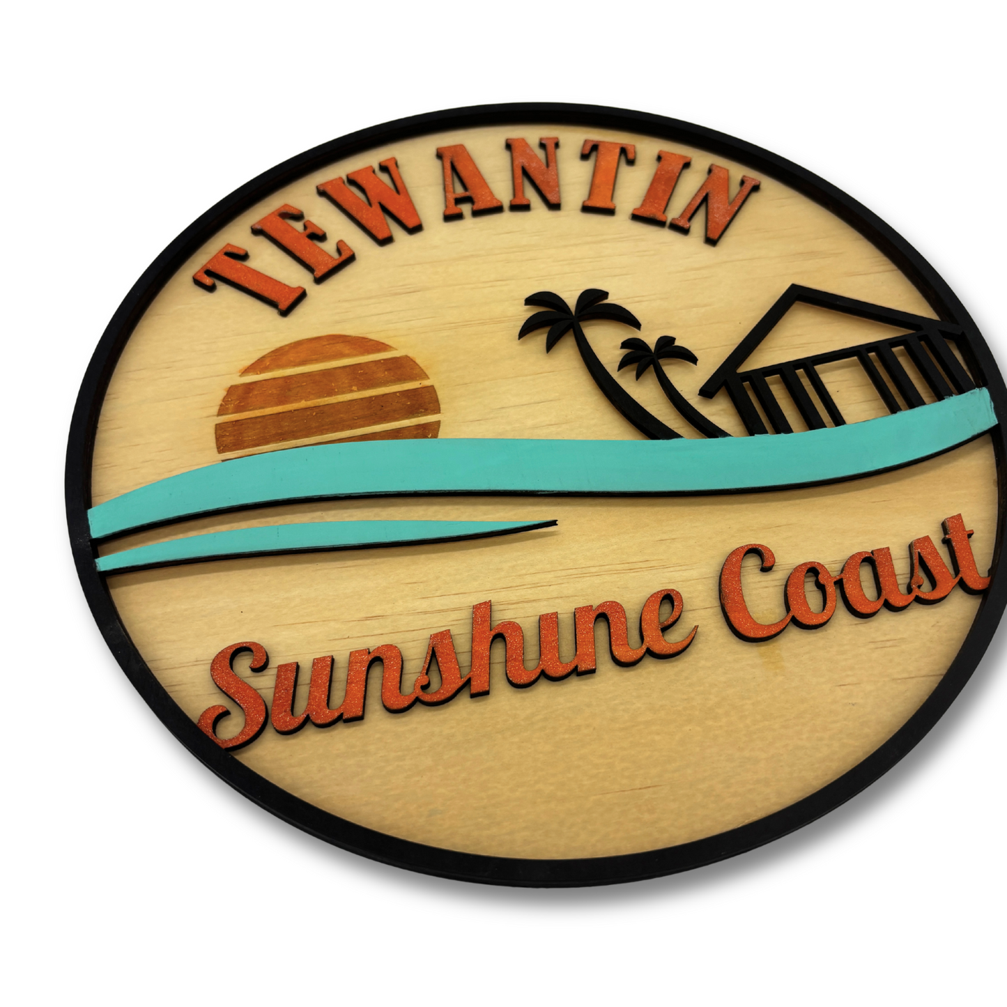 Tewantin Layered Wooden Art – Sunshine Coast Coastal Décor