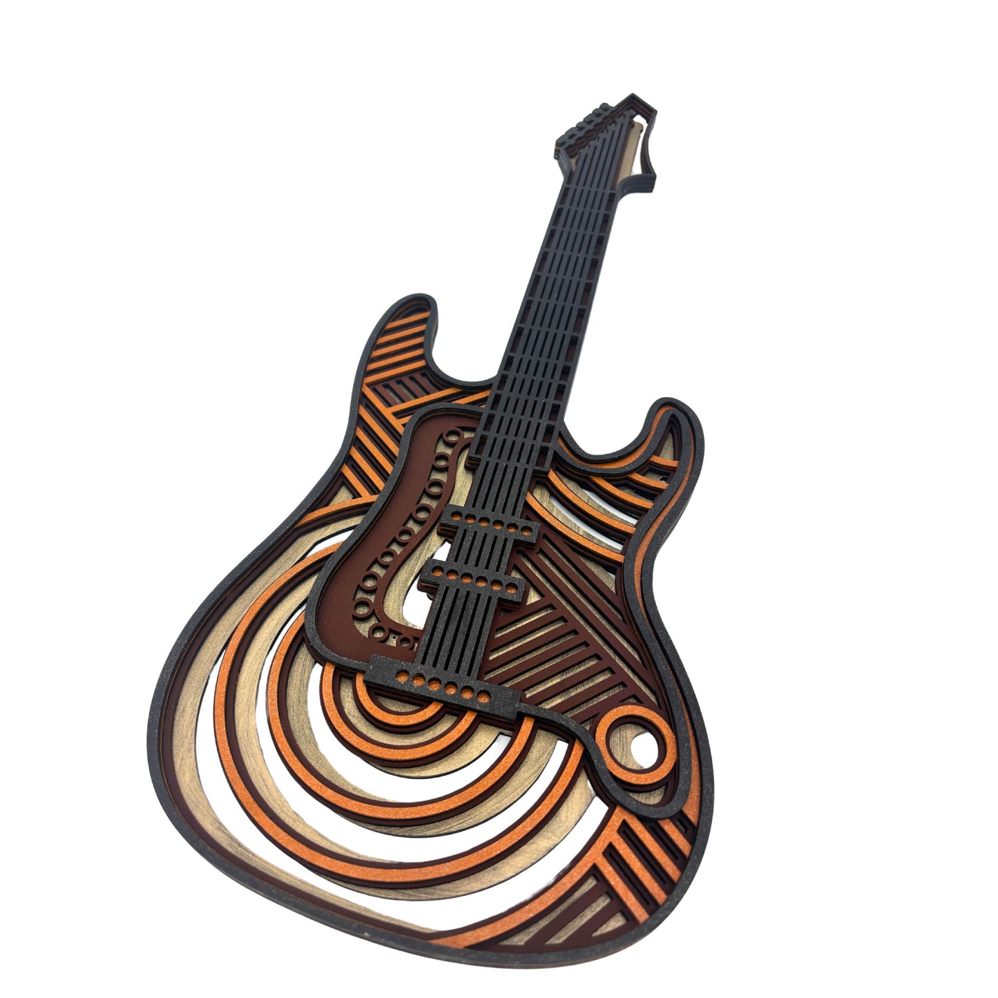 Wooden Guitar Wall Art
