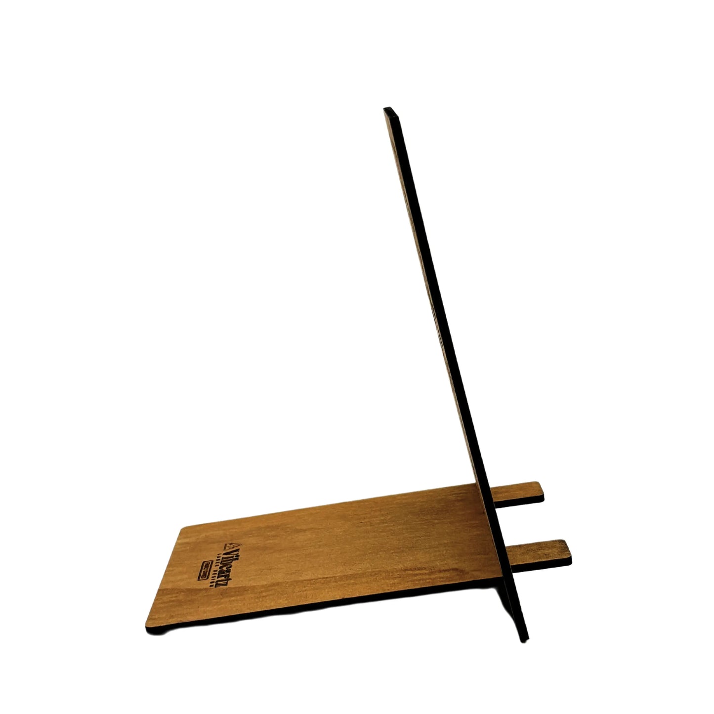 WoodStand Pro – Premium Plywood Phone Holder Vibeartz