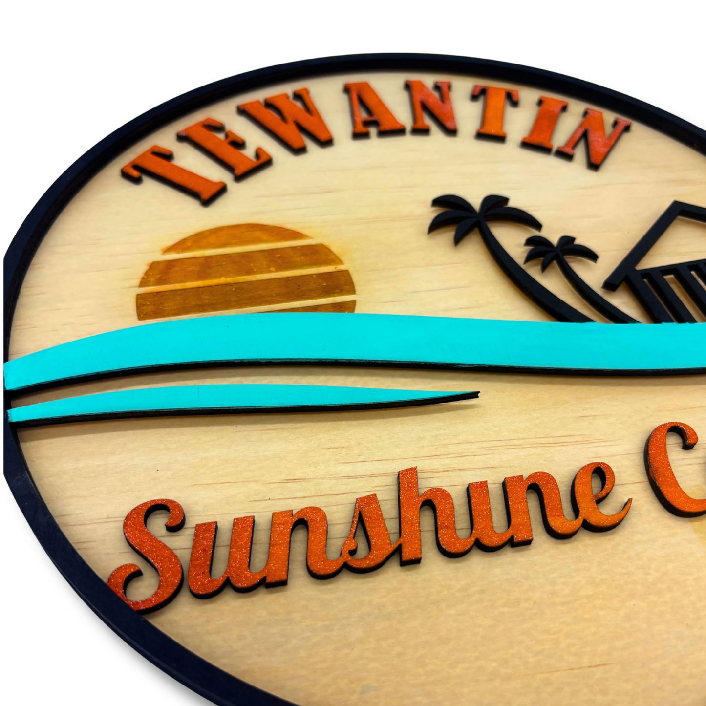 Tewantin Layered Wooden Art – Sunshine Coast Coastal Décor