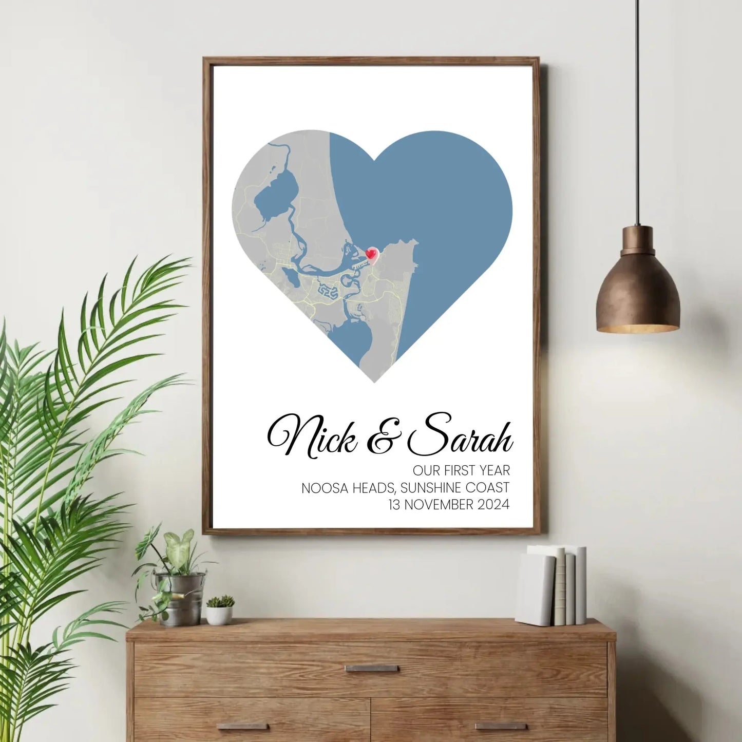 anniversary map print