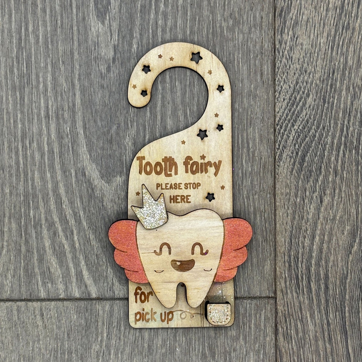 Tooth Fairy Door Hanger - Wings Edition