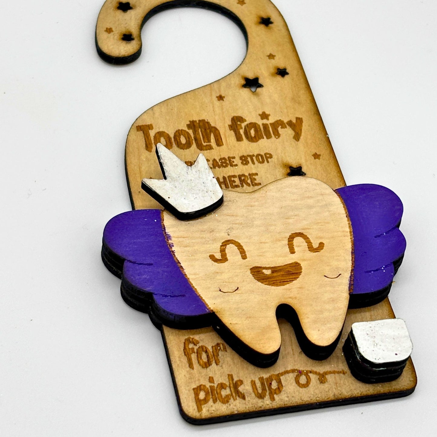 Tooth Fairy Door Hanger - Wings Edition