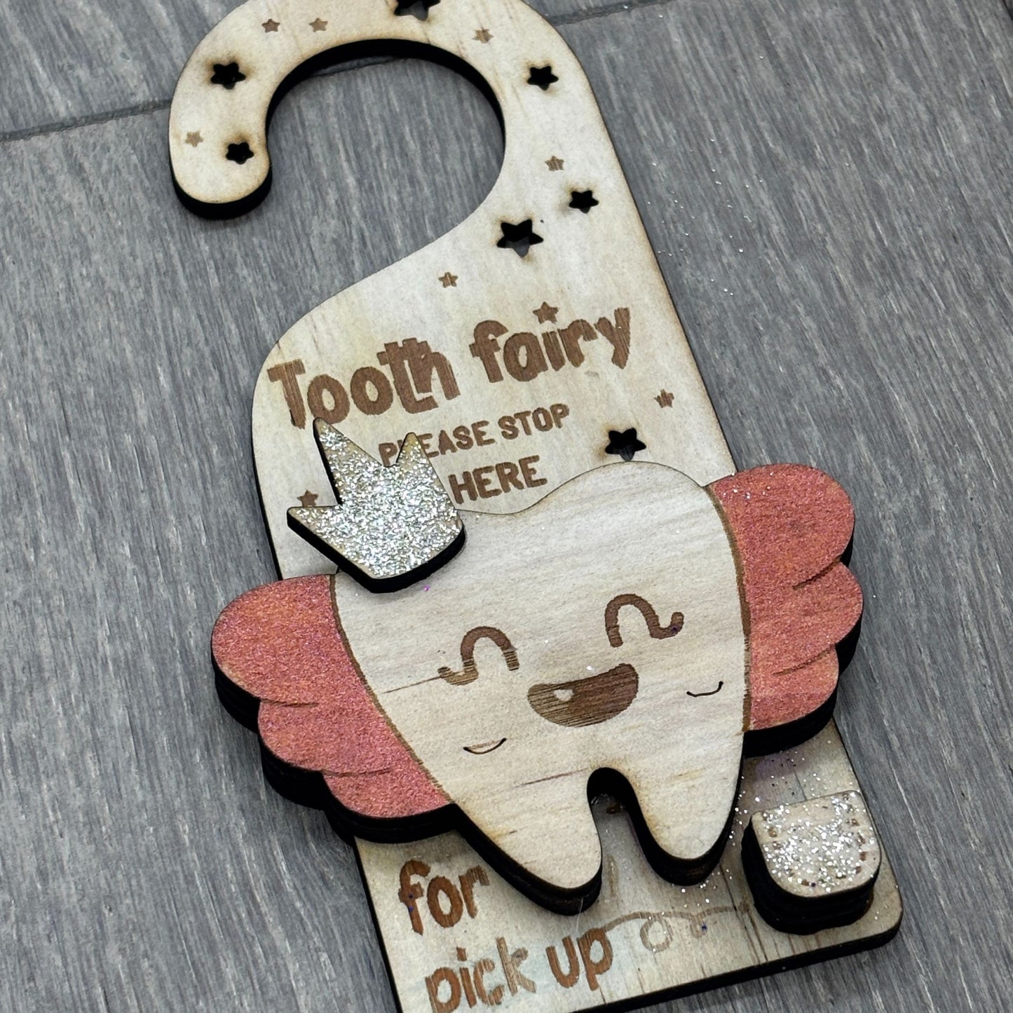 Tooth Fairy Door Hanger - Wings Edition