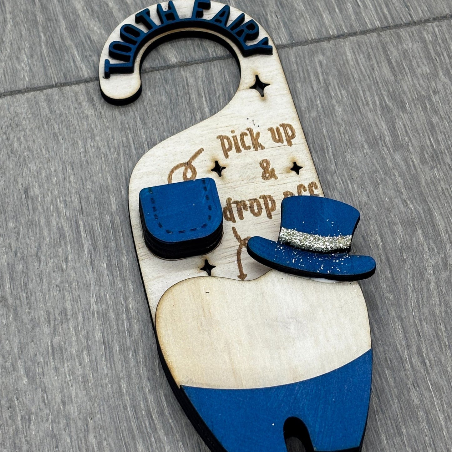 Tooth Fairy Door Hanger - Magic Hat Edition