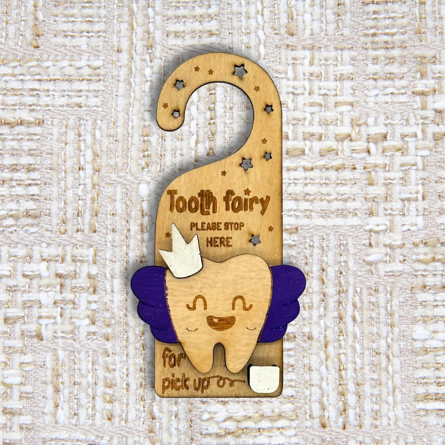 Tooth Fairy Door Hanger - Wings Edition