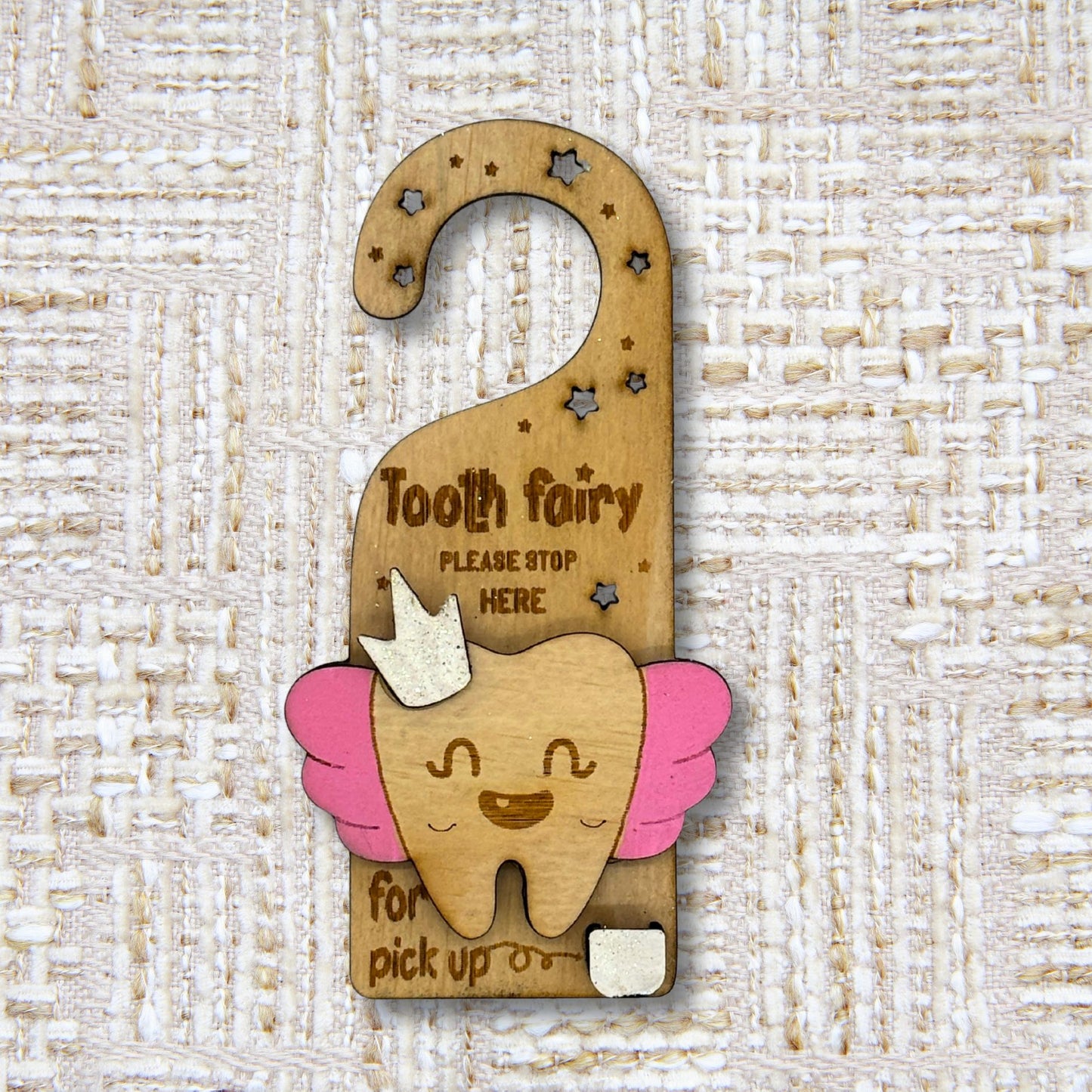 Tooth Fairy Door Hanger - Wings Edition