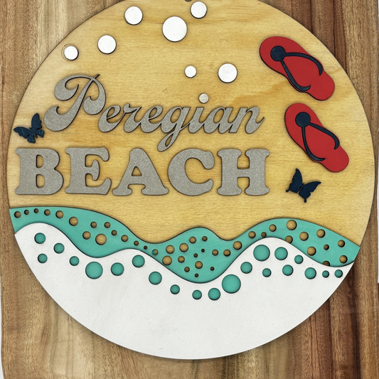 Peregian Beach - wooden wall art