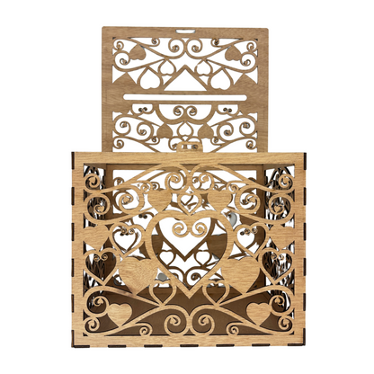 Wooden Wedding Card Box
