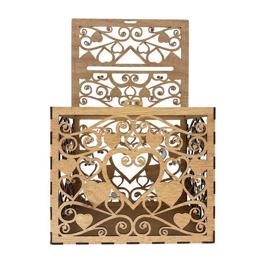 Wooden Wedding Card Box