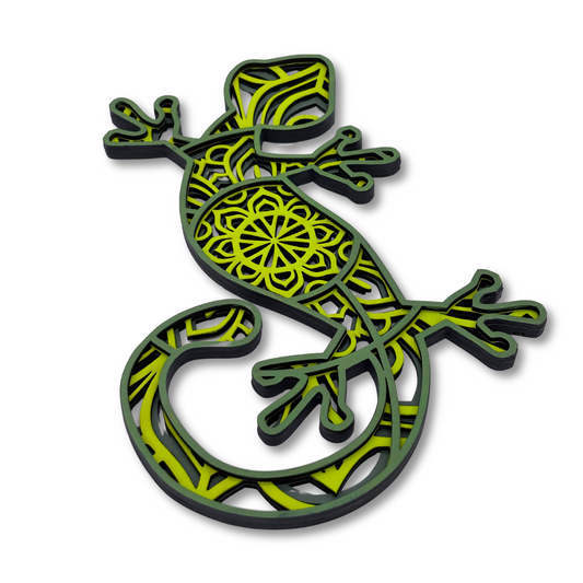 Mandala Gecko Wall Art
