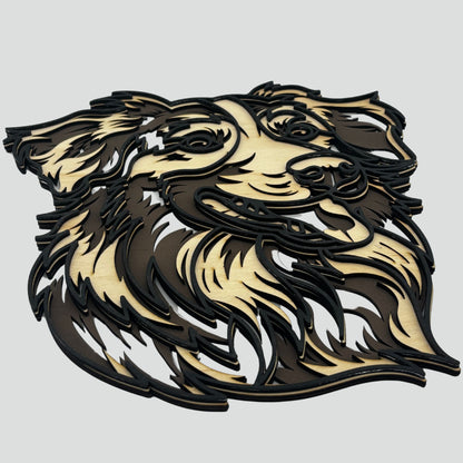 Wooden Dog Wall Art – Australian Shepherd Design