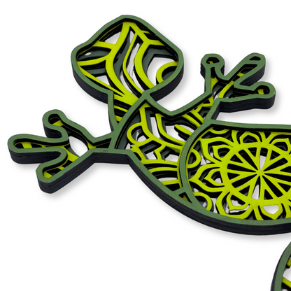 Mandala Gecko Wall Art