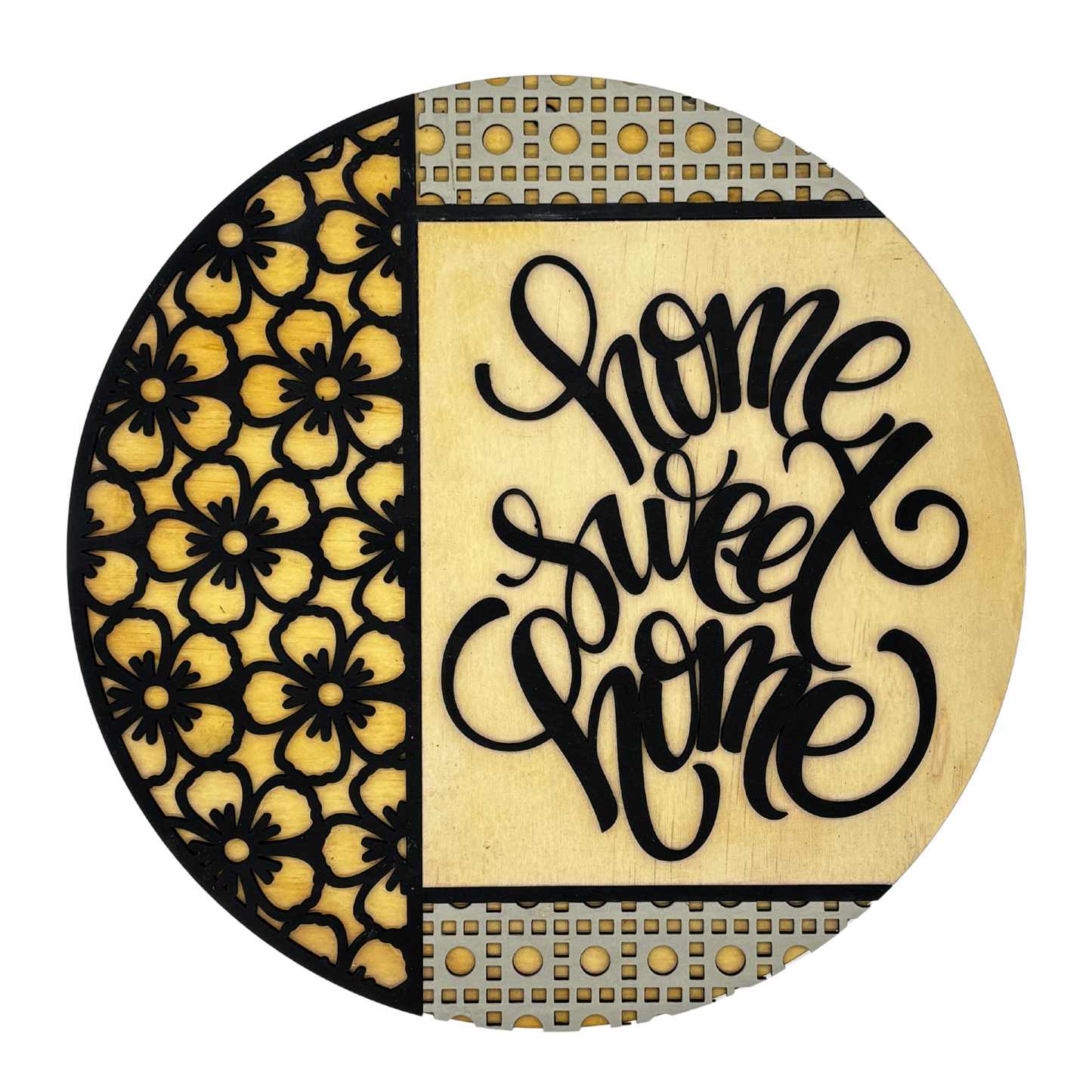 Home Sweet Home Wall Sign – Elegant Wood Sign Decor