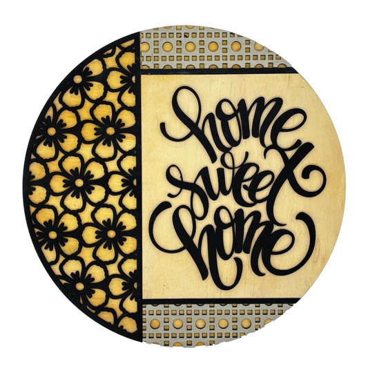 Home Sweet Home Wall Sign – Elegant Wood Sign Decor