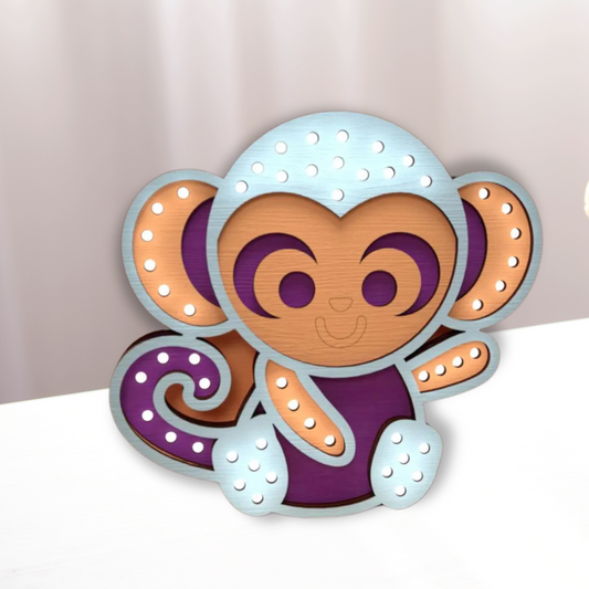 Monkey LED Night Lamp